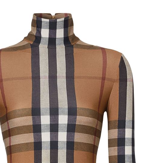 burberry vintage check turtleneck top